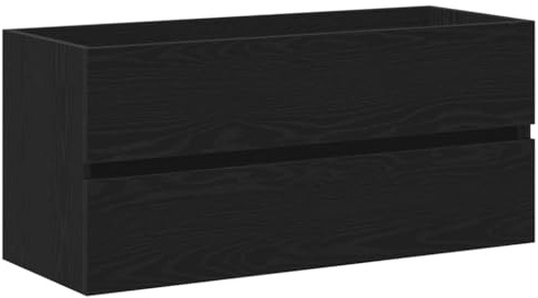 vidaXL Armoire d'évier chêne noir 100x38,5x45 cm bois d'ingénierie, meuble lavabo de salle de bain, meuble de salle de bain, meuble de rangement sous lavabo