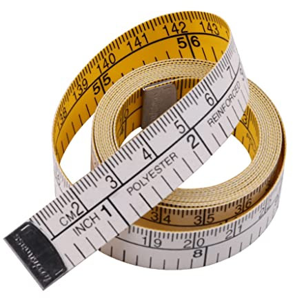 Yazhuq 150cm/60inch Body Measuring Ruler Sewing Tailor-Tape Measure Mini Soft Flat Ruler Centimeter Meter Sewing Measuring Tape Tape Measurer