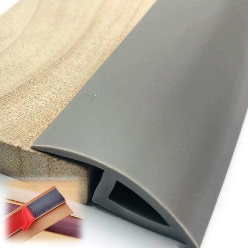 Self-Adhesive Flooring Transition Strip for Laminate to Tile, 1000cm Edge Reducer Trim for Threshold Ramp, Easy Install Household Robot Cover, Gray Finish