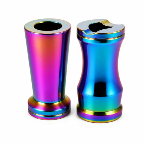 Topshop24you Glutkiller 2er Set Zigarettenausdrücker Ablage Ø2×3 cm Rainbow