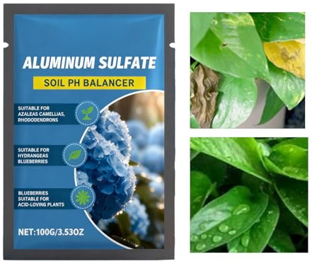 Engrais Acide - 100g Amendements Pour Ajustement En Douceur Du PH,Engrais pour Hortensias pour Obtenir des Fleurs Bleues,pour Débutants Enthousiastes Jardinage Maison Jardin Étang Extérieur