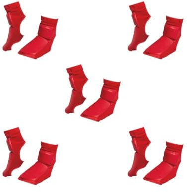 BHFZIAP Set di 5 protezioni per i piedi da boxe, antiscivolo, per sacco da boxe Sanda, colore rosso