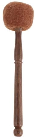 TOYANDONA Martillo de Cuenco Tibetano Artesanal de Madera y Fieltro, Portátil Vibraciones Armónicas para Práctica Sonora y Meditación Budista