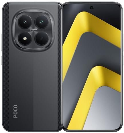 XIAOMI POCO M8 Pro 5G Smartphone, 12GB+512GB, Black, 6.83-Inch CrystalRes 1.5K AMOLED Display, 6500mAh (Typical Value) Large Capacity Battery, Includes Charger.