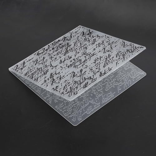 Riuulity EM196 Carpetas de Estampado en Relieve Plantillas de Estampado para Manualidades en Papel, Juego de 2 para Artistas y Artesanos (plastico 2)