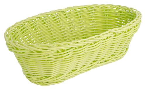 García de pou Corbeilles Similaire Osier Allongées 23X9X8 Cm Vert Anis Pp - 12 unités