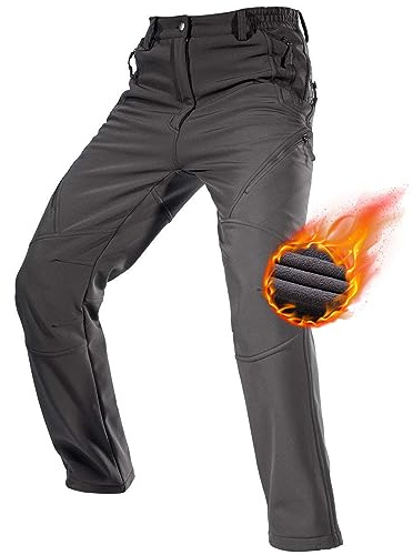 FREE SOLDIER Herren Winter wasserdichte Skihose Jagd Outdoor Hose Winddichte Thermohose Winterhose Softshellhose zum Klettern und Wandern