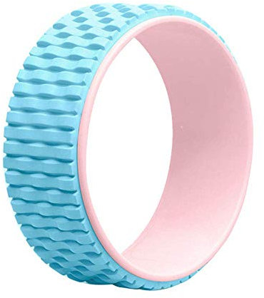 MIED Yoga Rad Eva Griffige Außenschicht Yoga Rad Pilates Roller Für Stretching Unterstützung,Flexibilität Und Spannung Freigeben Kann 150Kg Festigkeit,Blau