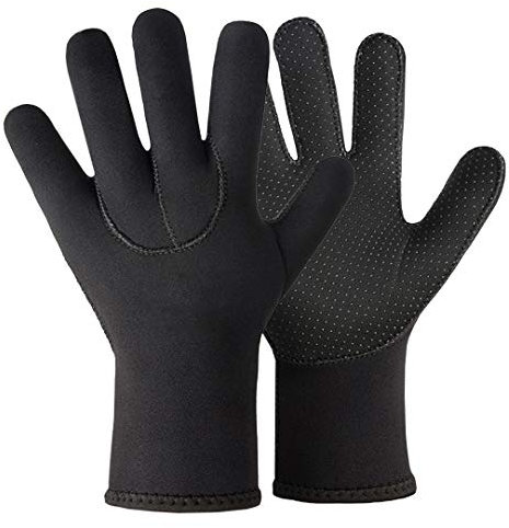 Guantes térmicos de neopreno de 3 mm, guantes de buceo gruesos, guantes de buceo antideslizantes, guantes de esnórquel, kayak, vela, remo, surf, natación, deportes acuáticos, talla M