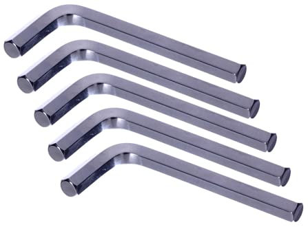 NAJDER Set di 5 chiavi a brugola lunghe con testa sferica da 6 mm, chiavi inglesi, chiavi esagonali professionali, in acciaio Cr-V, per auto, biciclette, mobili, elettrodomestici