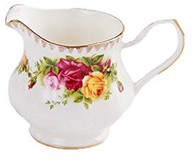 bricco latte Mini Classic Creamer in ceramica con manico piccolo kit set di caffè della brocca di latte 195ml decorazione del modello rosa ottimo per cena feste e rilievi sociali set piatti