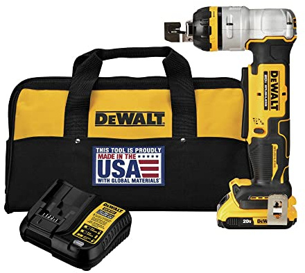 DEWALT 20V MAX XR Wire Cutter Kit, Cuts Carbon Steel and Stainless Steel Wire, Cordless, Battery and Charger Included (DCE158D1)