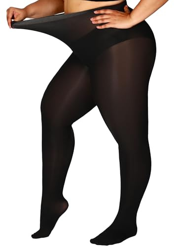 DORALLURE Strumpfhosen Damen Grosse Grössen 60DEN Semi-Blickdicht Nylonstrumpfhose
