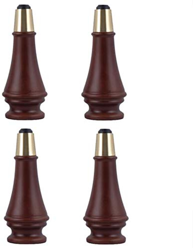 Möbelbeine aus Eiche, mit Schrauben und Montageplatte, konische, Moderne, austauschbare Möbelfüße (4er-Set), für Sofa/Bett/Schrank/TV-Schrank