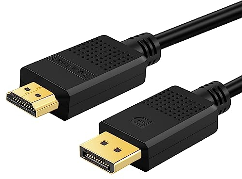SHULIANCABLE Cavo Displayport a HDMI 4K, Adattatore DisplayPort a HDMI (maschino a maschino) per PC, Scheda Grafica, Laptop, Monitor, Proiettore, HDTV (1M)