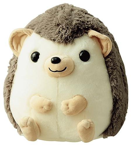 Herfair Igel Kuscheltier Plüschigel, Kuschel Hedgehog Plüsch Igel, Baby Kinder Spielzeug (Grau,35cm)