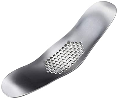 Wnota Knoblauchpresse Edelstahl-Knoblauchpresse Knoblauchzerkleinerer Metall-Ingwer-Knoblauchschneider Knoblauch Crusher