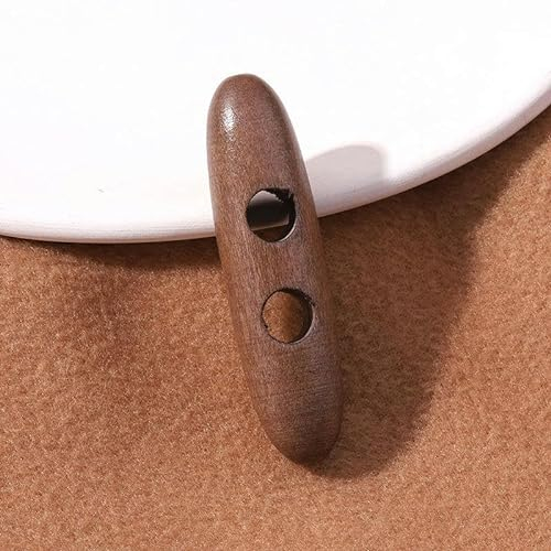 CEMELI 30–60 mm 100 Stück große Olivenholzknöpfe Olivenmantelknöpfe Knebelknöpfe für Strickjacken Knebelknöpfe zum Stricken von Windjacken