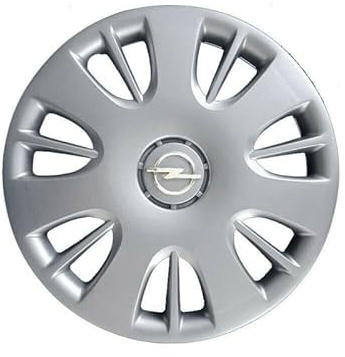 Kit mit 4 anpassbaren Radkappen – für OPEL Astra Corsa Combo MERIVA SIGNUM Vectra Zafira (Chrom-Logo) – Durchmesser 15 Zoll