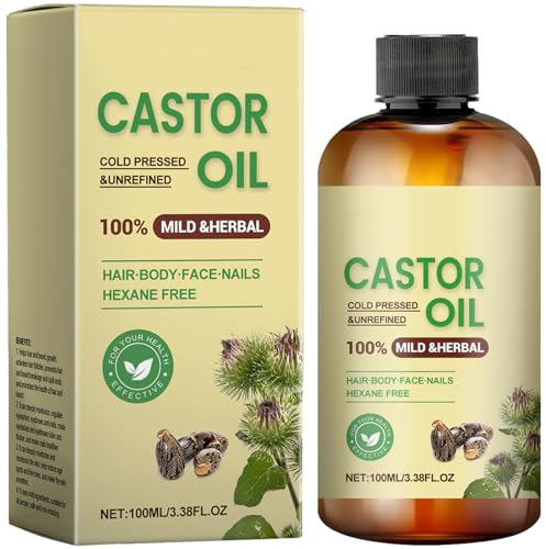 Rizinusöl Kaltgepresst Bio, Castor Oil Organic, Rizinusöl Bio, Natürlich Und Kaltgepresst, Pflege Für Nägel, Wimpern, Haut, Bart