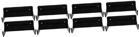 Cabilock 4 Juegos Soporte Para Rodillo Decoración Cocina Soporte De Pared Colgador De Pared Con Rodillo Estante De Almacenamiento De Cocina Gancho Porta Rodillos Acrílico Black 2 Piezas * 4