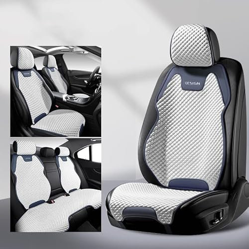 Roguzm Autositzbezüge Universal passend für Hyundai Stellar/Terracan/Trajet/Tucson/Veloster/XG Vollschutz Nappa Sitzbezüge