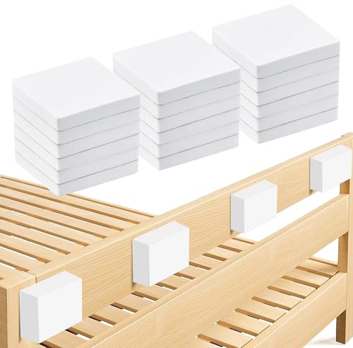 Krisler 18 PC Bianco Eva Schiuma Distanziatore Parete, Testiera Stopper Letto, Letto Distanziatore
