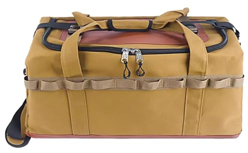 Camping Storage Bag - Kitchen Organiser Large Capacity Waterproof Portable Storage Bag for Outdoor Adventure Car Survival Equipment, brown, see description, See description