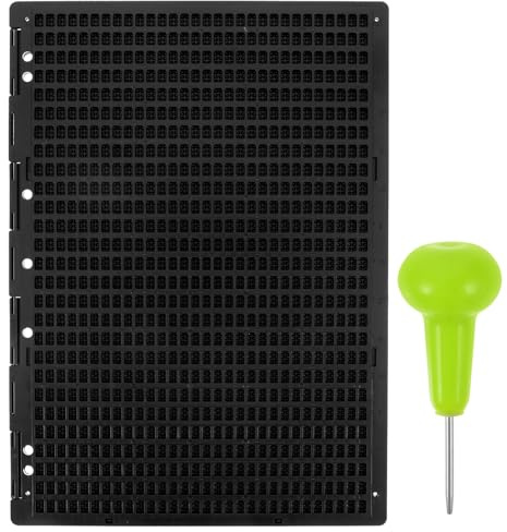 BELLIFFY Tavoletta Braille per Scrittura Braille con 27 Linee e 30 Celle in Plastica Accessori con Punteruolo e Supporto Educativo per Non Vedenti per Decorazioni Scuola