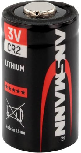ANSMANN CR2 (3V) Lithium Photobatterie (1-er Pack) für Garagentoröffner, Alarmanlage, Funkauslöser für Kamera, Messgeräte, Klingel usw.