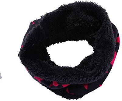 ZUMUii Butterme Kinder Winterschal Loopschal Jungen Mädchen Schal Warmer Fleece-Schlauchschal Rundschal Sterne