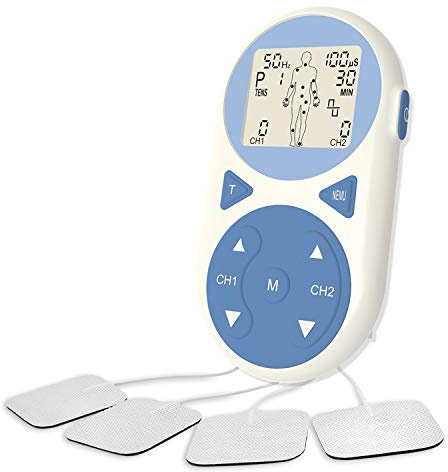 Ulaif TENS Unit Muscle Stimulator EMS Pulse Massager 2020 Upgrade 3-in-1 Combination with Independent 2 Channels, 32 Preset&2 Manual Modes Professional Handheld Electrotherapy Device for Body Pain