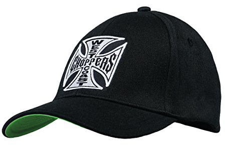 WEST COAST CHOPPERS Unisex Snapback Cap OG Cross Round Bill, Farbe:Black, Größe:one Size