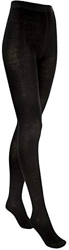 tittimitti 75% Wool Tights Women's OEKO-TEX Standard 100. (44/46 (L/XL), Black)