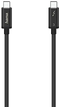 Hama Thunderbolt™ 3 USB-C™ Stecker 1 m Schwarz