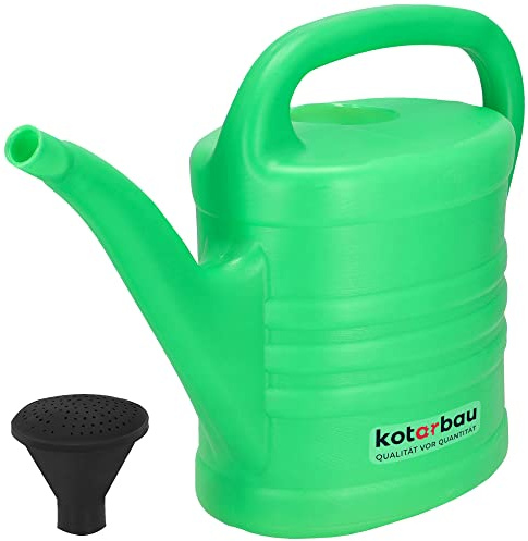 KOTARBAU® Gießkanne 5 L Oval Langlebige Gartengießkanne aus Kunststoff zum Gießen von Blumen mit Gießbrause Bewässerungssystem Giesskanne Blumengießkanne für Innen und Außen