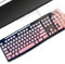 Premium Ultra Thin Silicone Keyboard Protector,Compatible with Logitech MK270 MK295 Ergonomic Wireless Keyboards, US Layout, Gradient Pink,Waterproof, Dustproof, Easy to Clean