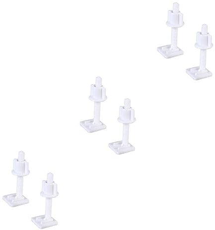 DOITOOL 6stücke Toilettensitz Schrauben Set Aus Kunststoff Mit Unterlegscheiben Einfache Montage Für Toilettendeckel Langlebige Ersatzteile Für Wc-sitze Und Klobrillen