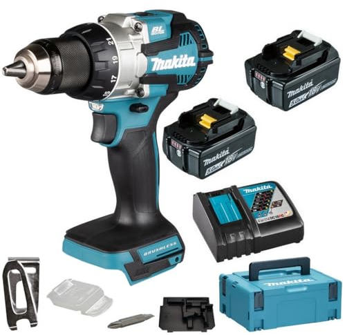Makita DDF489RTJ Akku-Bohrschrauber 18V / 5,0 Ah, 2 Akkus + Ladegerät im MAKPAC