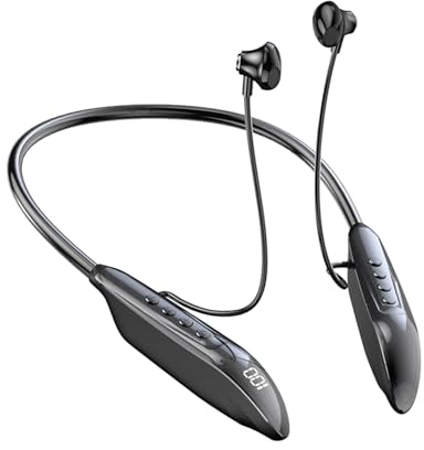 In Ear Bluetooth Kopfhörer mit kabel Sportkopfhörer Kabellos Nackenbügel Kopfhörer für Sport Wireless Earbuds für Laufen Joggen in Ear Kopfhörer mit Bügel Noise Cancelling Headphones Headset mit Mic