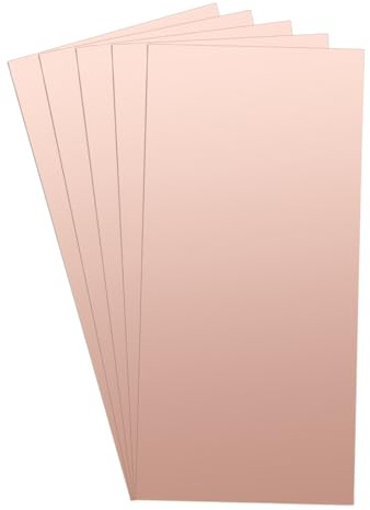 QUARKZMAN 5Stk 200x100mm Doppelseitig Kupfer Kaschiert Laminat PCB Leiterplatte FR4 2mm Dicke Basteln Prototyping Leiterplatte