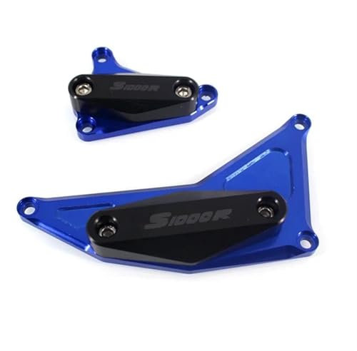 BDDXWSM Motorrad-Sturzpads, Rahmen-Absturzschutz, Antikollisionspad, Absturzschutz Für BMW S1000R S1000 R S 1000R 2014-2018 Rahmen-Sturzpads(BLAU)
