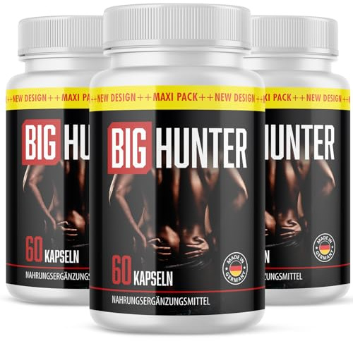 Big Hunter Kapseln - Liebe, Lust und Leidenschaft - für aktive Männer - 60 Kapseln 3x
