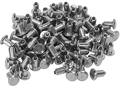 100 Stück Reifenspikes, Reifenspikes, Rad, Reifenschnee, Stollen, Schneereifen, Spikes, silberfarben, universell, verschleißfest, rutschfest, für ATV, UTV, Gabelstapler, Autos,