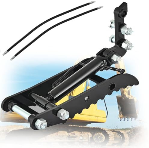 Hydraulische Daumenklammer für Minibagger, verbessert die Grabeffizienz mit 2 Hydraulikschläuchen, ideal für kleine Bagger bis zu 3 Tonnen