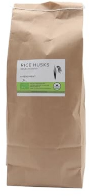 ALMICANNA: Rice Husks 100% Organic Rice Husks, 3 L, Organic Silicon Source, Structural Material for Soil and Amendment in Living Soil