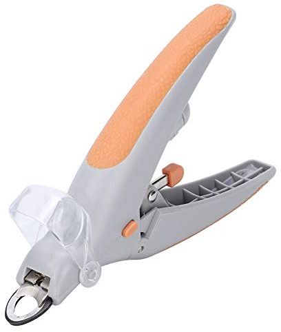 Ejoyous Krallenschere für Hunde und Katzen mit LED-Licht und 5-facher Lupe, Nagelknipser für Verschiedene Körpertypen Haustier