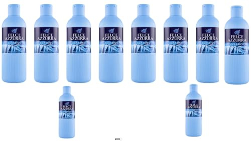 Felce Azzurra Gel Doccia Classico 650 ml x10 | Cura del corpo delicata & rinfrescante | Dermatologicamente testato | magazzino famiglia grande + keyring italy shop service