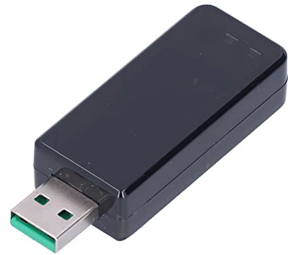 USB-Tester, digitales LCD-Display, Bluetooth-fähig, Multi-Protokoll, Schnellladedetektor, Voltmeter, Stromüberwachung für mobile Powerbanks, Smartphones, ABS-Kunststoff (Schwarz)
