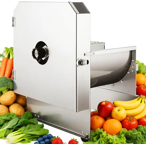 Cortador eléctrico de verduras, rebanada de alimentos eléctrica comercial con doble uso eléctrico y manual y 2 cuchillas de repuesto, grosor de rebanada de 0 a 10 mm, procesador de alimentos para olla